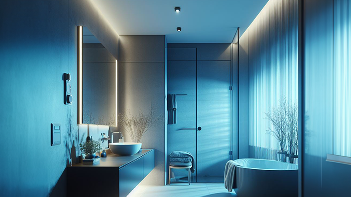 Elevate your bathroom with smart lighting control