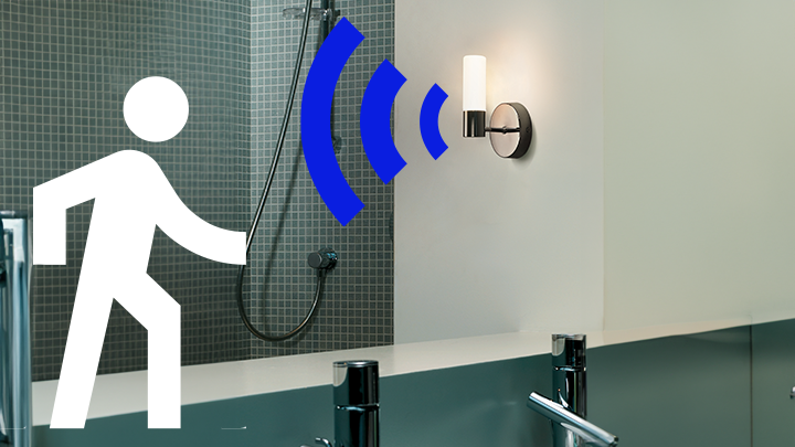 Upgrade your bathroom with SpaceSense automatic lighting